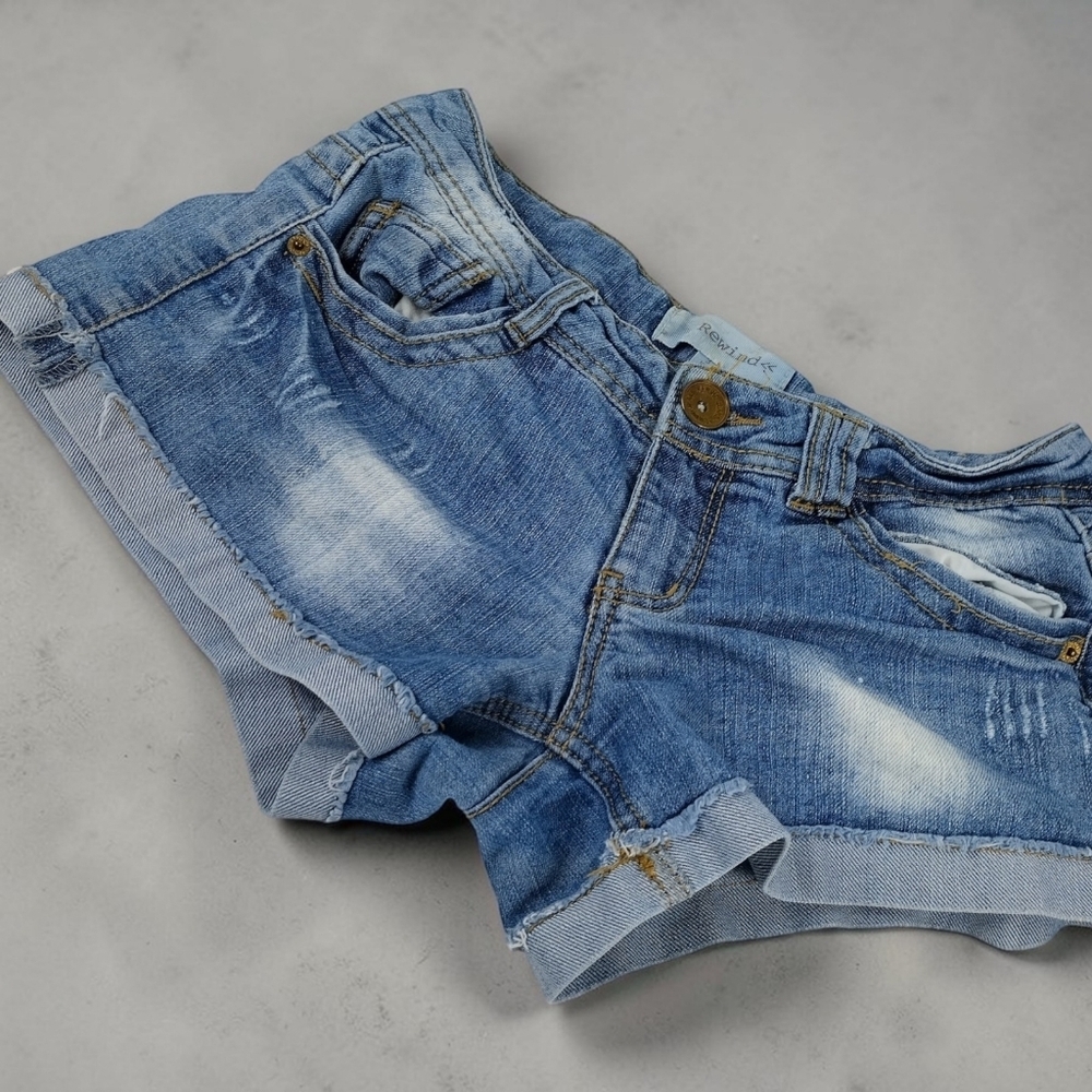 Rewind Women's Size 3 Short Shorts Denim Regular Fit